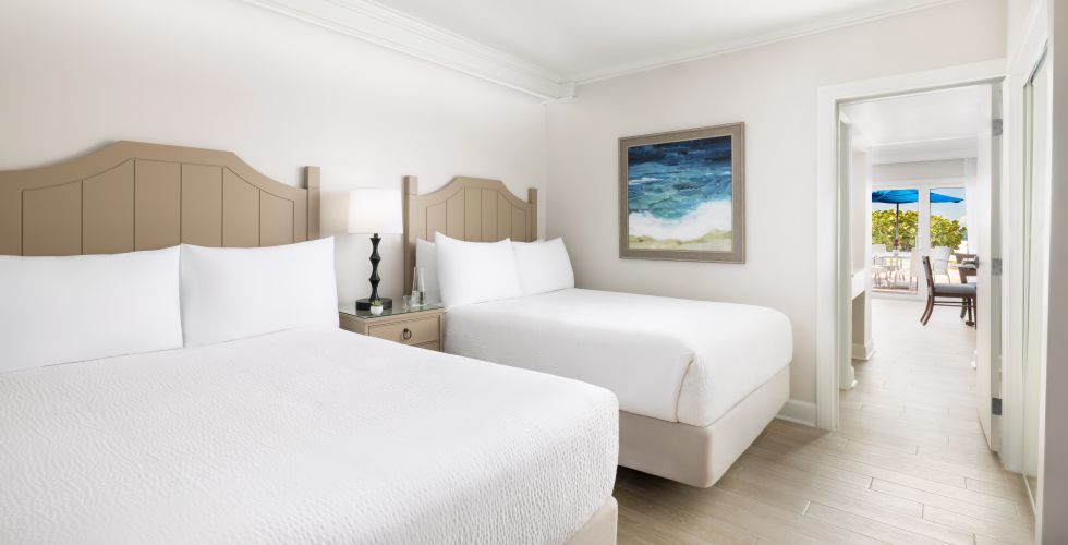 A Hotel Room With Two Beds