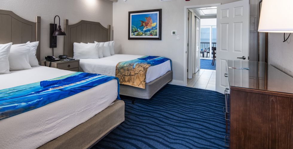 A Hotel Room With Two Beds