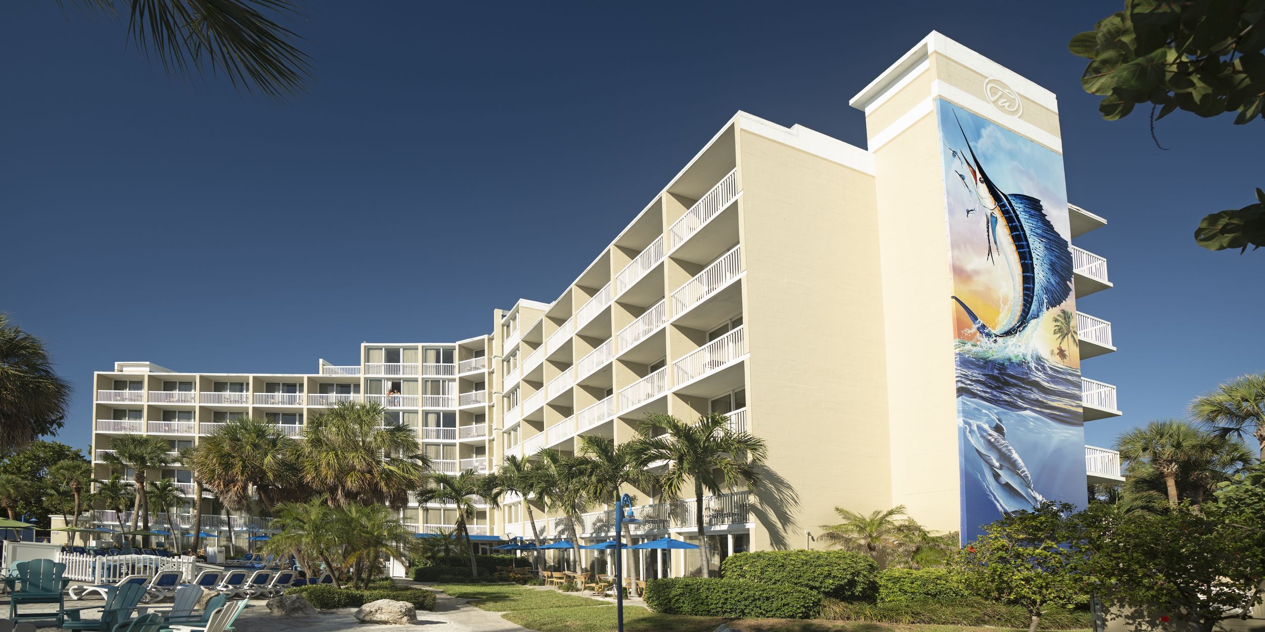 A Building With A Sign On It