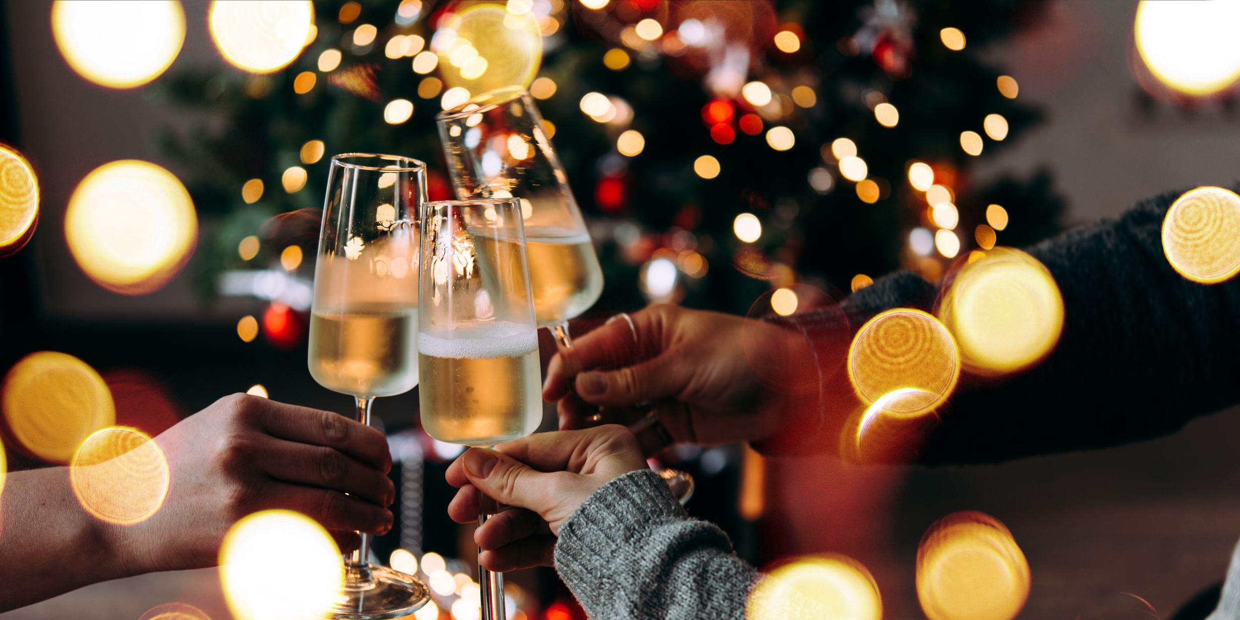 A Table With Candles And Glasses