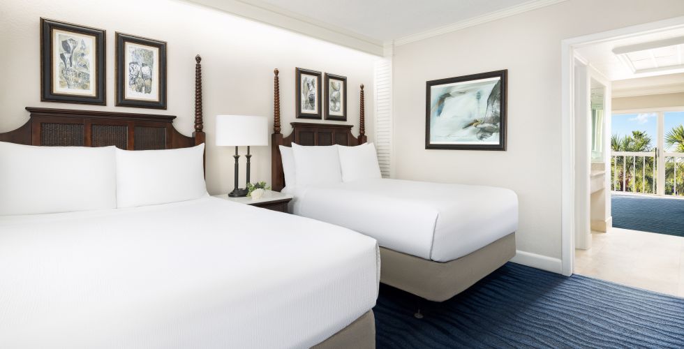 A Bedroom With Two Beds