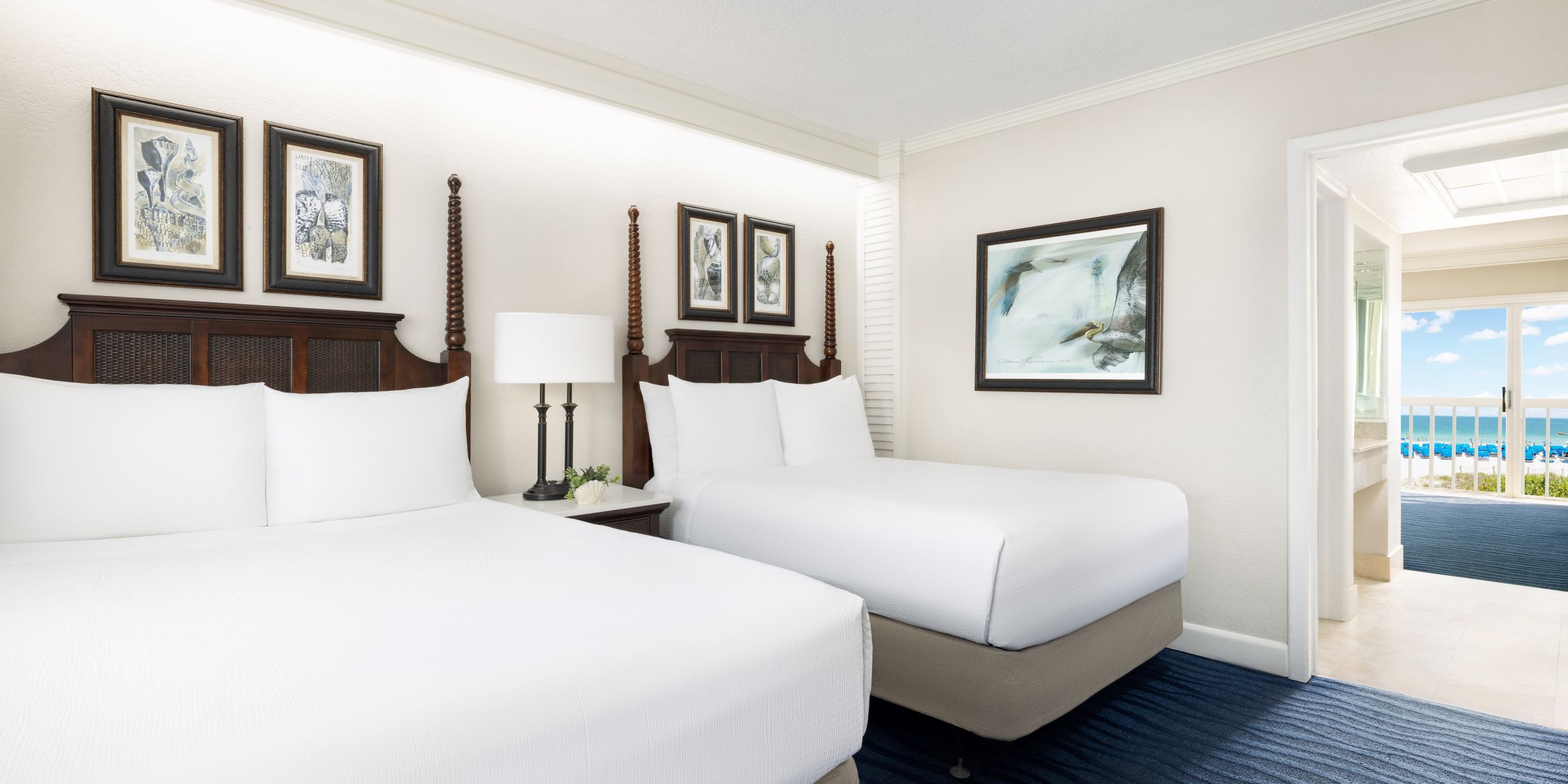 A Hotel Room With Two Beds