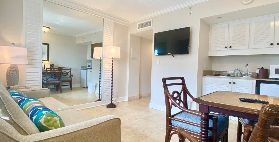 A Room Filled With Furniture And A Bed